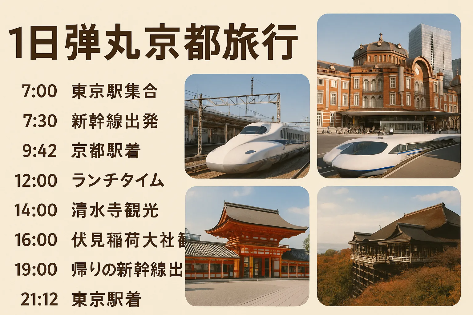 予定を作ってみよう<br/>（旅のしおり形式）